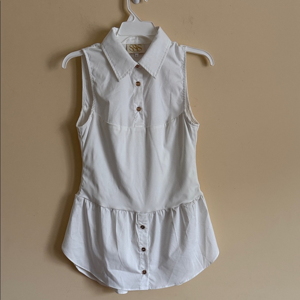 Sass the Label White Blouse Sz Small
